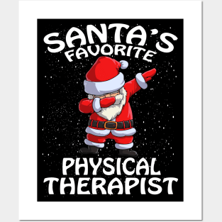 Santas Favorite Physical Therapist Christmas Posters and Art